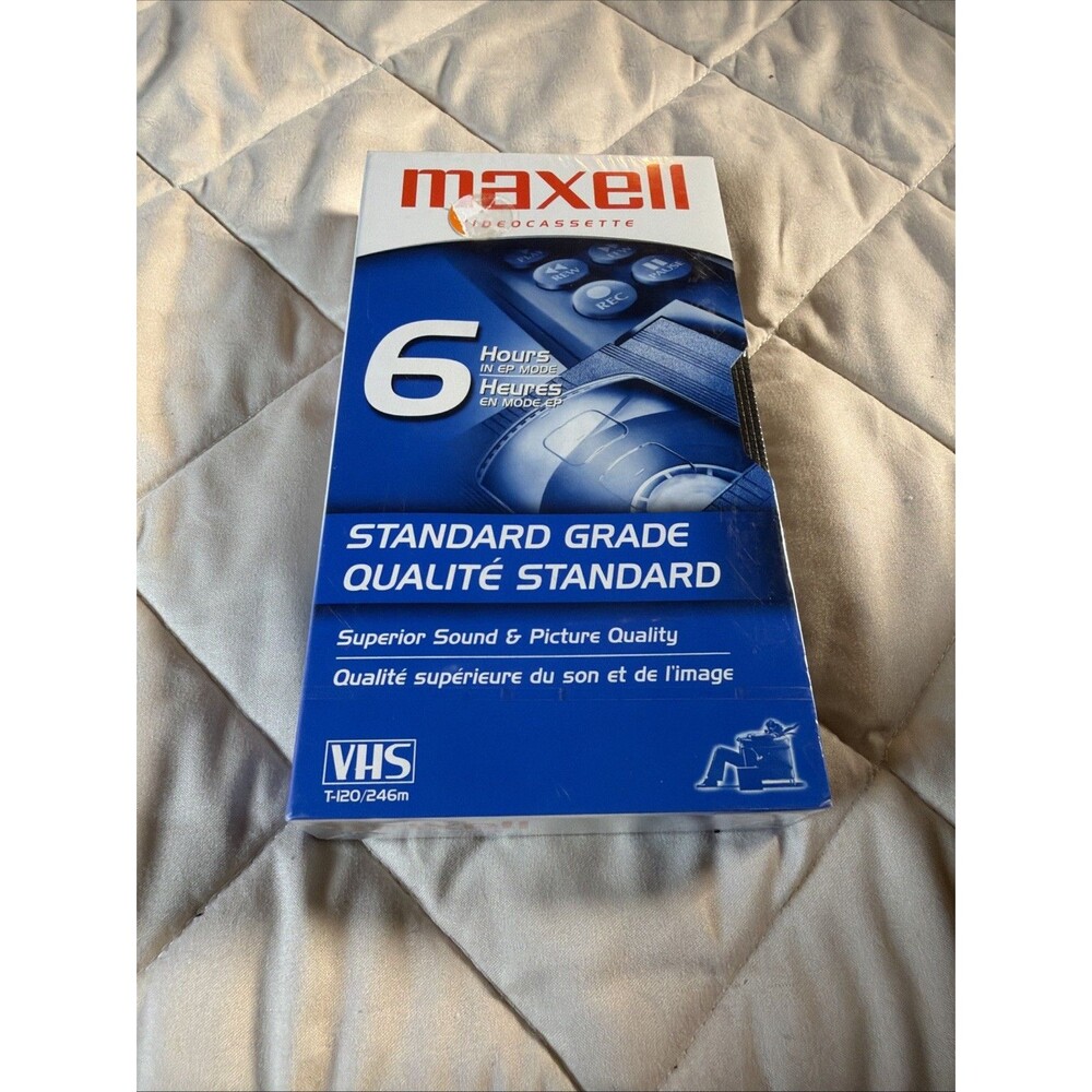 Maxell 214016 120 Minute Gx Silver Video Tape